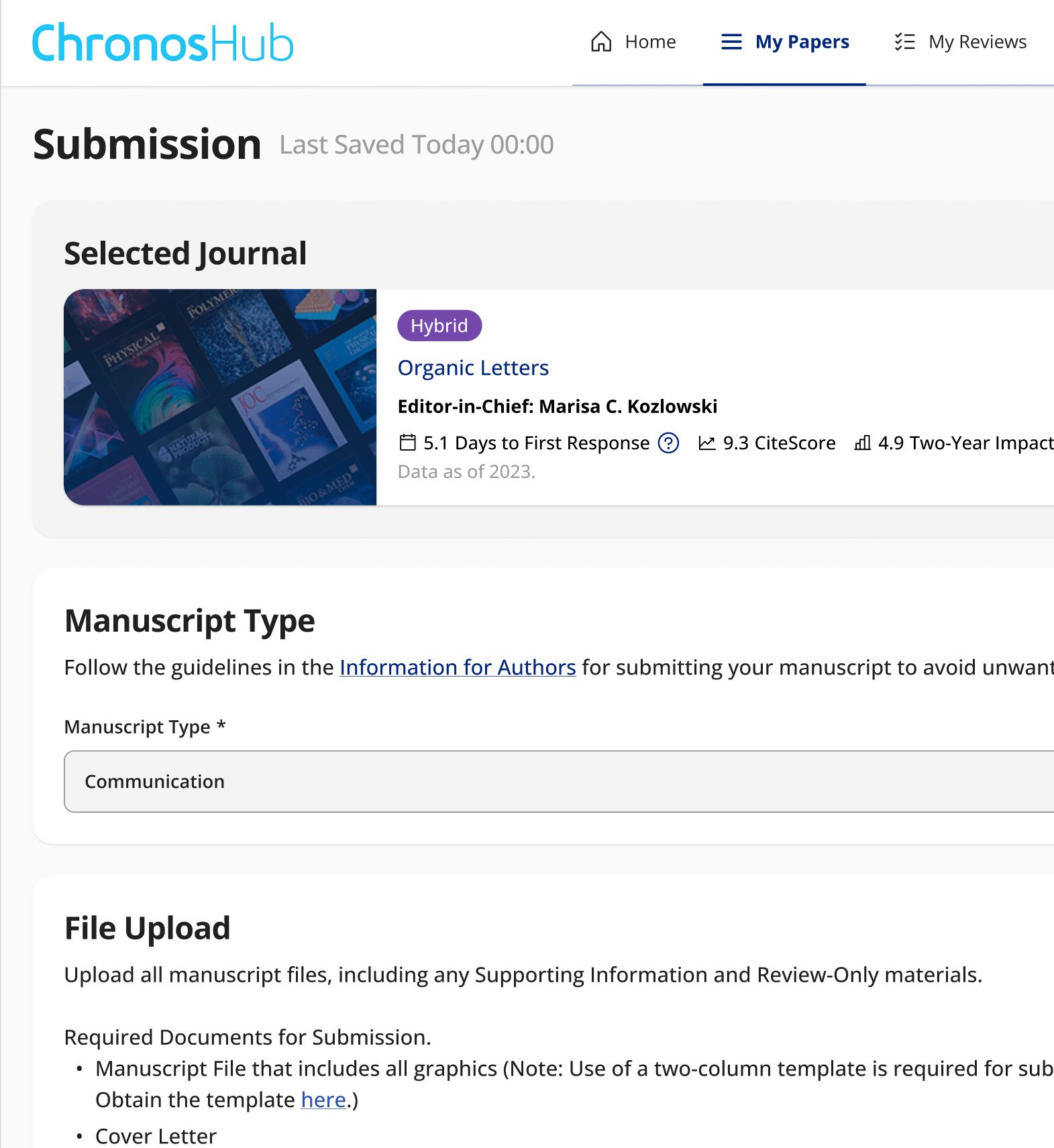 ChronosHub Journal Guide Screenshot