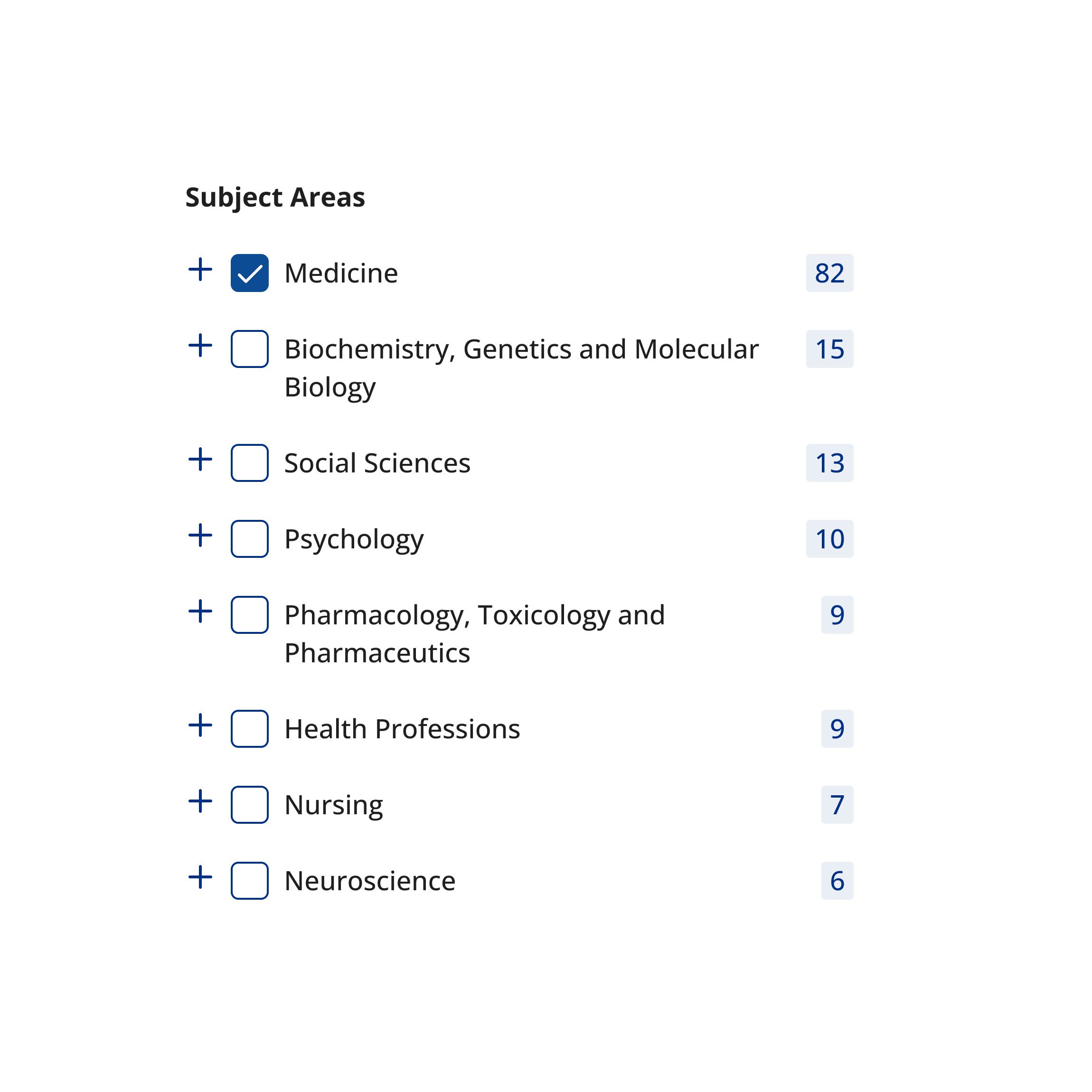 Enable dynamic journal search