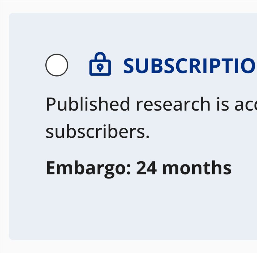 Offer retrospective open access